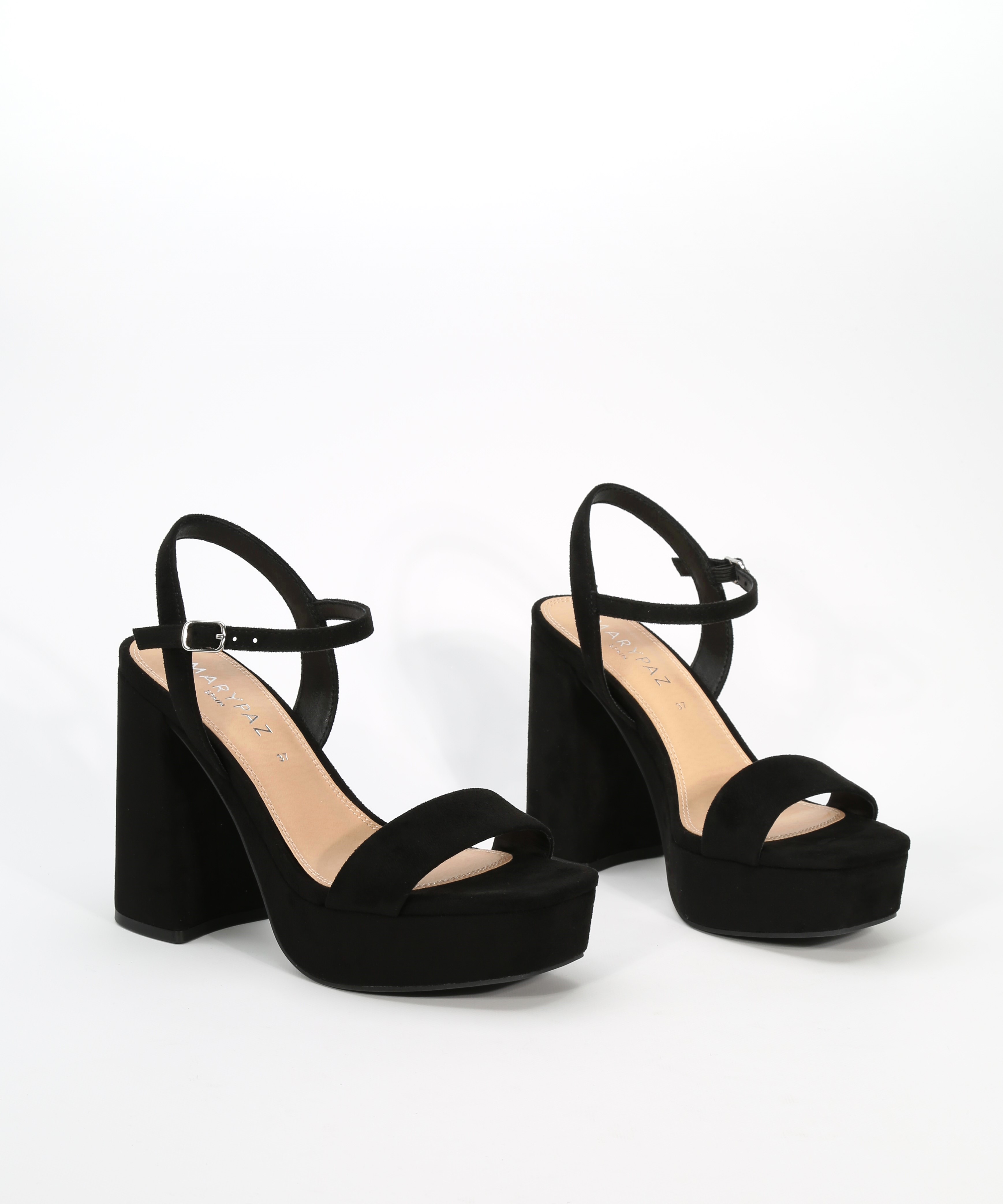 Sandálias plataforma com salto largo e largo image number null